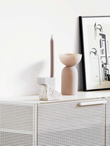 offset candleholder kristina dam from stone