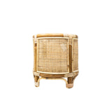 webbing plantenbak bamboo rotan in klein