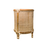 plantenbak van bamboo en rotan