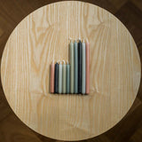 potloodkaarsen in verschillende kleuren