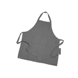 grijze keukenschort van linnen