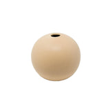 ronde beige vaas