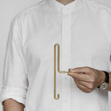 wandhaak bronze mat goud moebe