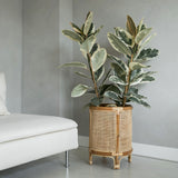 webbing plantenbak bamboe rotan