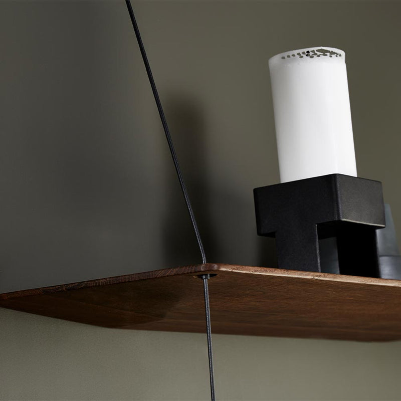 Stedge add-on shelf smoked oak 80cm